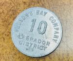 Hudson's Bay Company Labrador District 10 Cent Token