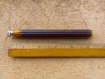 Two-Tone Caramel Black Bakelite Tobacco Pipe Tamper