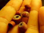 Huron Indian Hudson's Bay Company Green Heart Beads