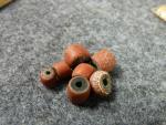 Huron Indian Hudson's Bay Company Green Heart Beads