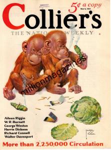 1931 Colliers Magazine - Vintage Monkey Artwork