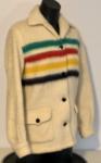 Vintage Hudson's Bay Point Blanket Rainbow Jacket
