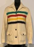 Vintage Hudson's Bay Point Blanket Rainbow Jacket
