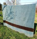1920 Hudson's Bay Empire Blue Wool Blanket