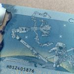 Canadian 5 Dollar Astronaut Currency Banknote