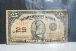 1923 Dominion of Canada 25-Cent Bank Note