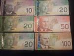 Vintage Canadian Dollar Bill Collection - $370 Total