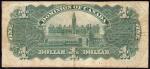 Scarce 1898 Dominion of Canada $1 Banknote
