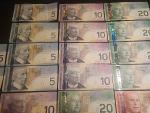 Vintage Canadian Dollar Bill Collection - $370 Total