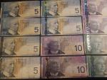 Vintage Canadian Dollar Bill Collection - $370 Total