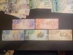 Vintage Canadian Dollar Bill Collection - $370 Total