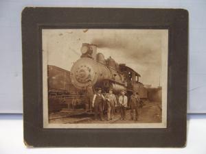 Steam Engine Cabinet Card Photo, Canadian Railway 1908