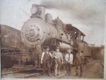 Steam Engine Cabinet Card Photo, Canadian Railway 1908