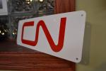 Canadian National Railway Vintage Railroad Sign