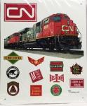 Canadian National Railroad Train Sign - 12"x10