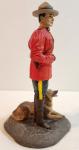 RCMP Mountie and Canine Resin Figure