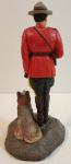RCMP Mountie and Canine Resin Figure