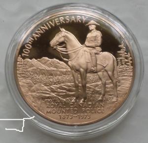 RCMP Mountie Horse Fort MacLeod Bronze Medal