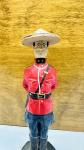 Hand-Carved Wooden Canadian Mountie Figurine 7