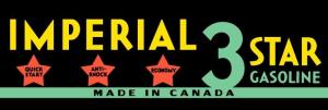 Imperial 3 Star Canadian Gasoline Metal Sign
