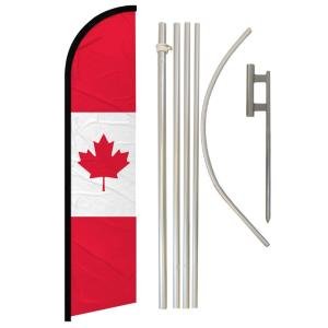 Canadian Flag Pole Kit with Windless Banner