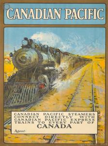 Canadian Pacific Steamers Vintage Metal Sign