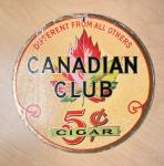Canadian Club Vintage Double-Sided Cigar Sign