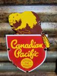 Vintage Canadian Pacific Railway Porcelain Sign