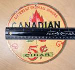 Canadian Club Vintage Double-Sided Cigar Sign