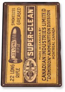 Canadian Industries Vintage Tin Sign - Shotgun Shell