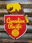 Vintage Canadian Pacific Railway Porcelain Sign