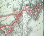 1919 Canadian National Railway Antique Map
