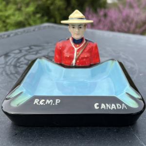 Vintage Canadian Mountie Police Ashtray - Japan