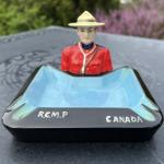 Vintage Canadian Mountie Police Ashtray - Japan