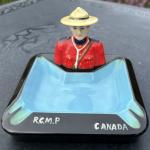 Vintage Canadian Mountie Police Ashtray - Japan