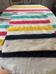 Antique Hudson Bay Blanket Pair, Red Label