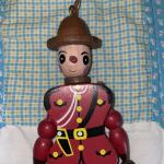 Wooden Mountie Pull String Ornament - Niagara Falls