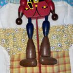 Wooden Mountie Pull String Ornament - Niagara Falls