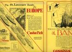 Rare 1928 Canadian Pacific Railway Timetable Booklet