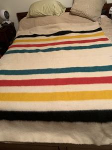 Hudson's Bay Vintage Wool Blanket 80 x 62