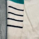Hudsons Bay Queen Wool Blanket Multi Stripe Vintage