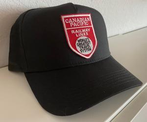Black Canadian Pacific Railway Lines Hat