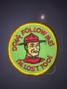 Funny Vintage Canadian Mountie Patch