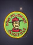 Funny Vintage Canadian Mountie Patch