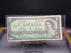 1967 Canadian Dollar Bill Featuring Queen’s Portrait