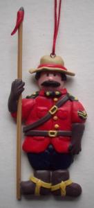 Canadian Mountie Christmas Ornament