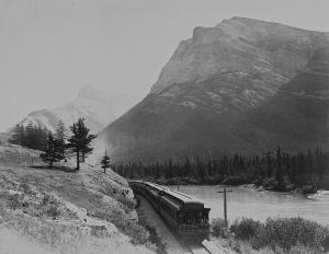 Canadian Pacific Railway Rockies Entrance Photo 8x10