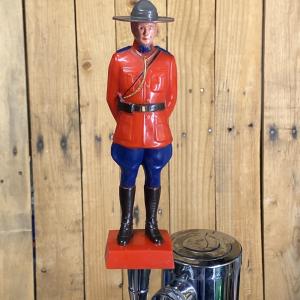 Vintage RCMP Mountie Beer Tap Handle Figurine
