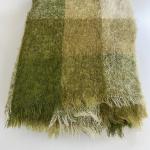 Hudson's Bay Vintage Mohair Blanket Green Plaid