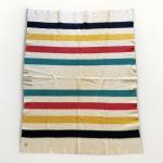 1930s Hudson's Bay Wool Striped Blanket
